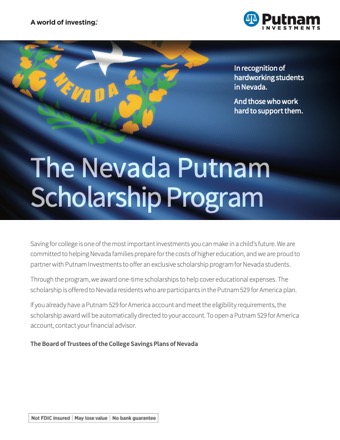image of program for Nevada residents brochure